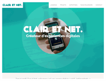 Tablet Screenshot of clair-et-net.com